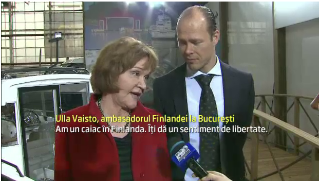 Ambasadorul Finladei- Ulla Vaisto in vizita La salonul Nautic International Bucuresti